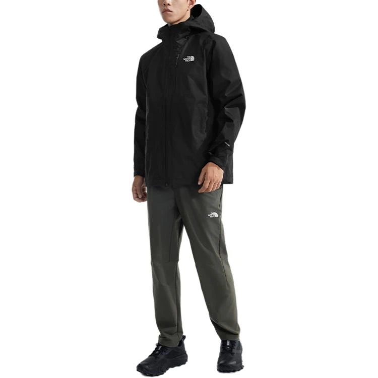 商品[国内直发] The North Face|北面  城市户外系列 纯色连帽长袖  徒步都市生活/旅游/通勤 防水防风冲锋衣 男款 宇宙黑,价格¥1574,第3张图片详细描述