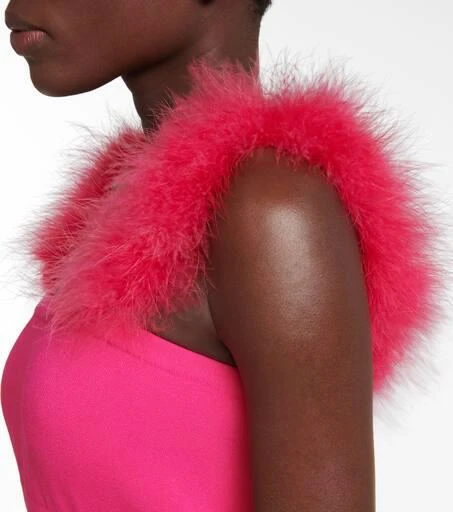商品Magda Butrym|Faux fur-trimmed bralette,价格¥4308,第5张图片详细描述