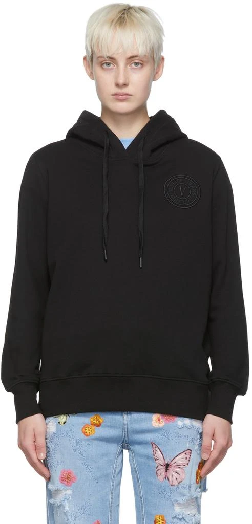 商品Versace|Black Cotton Hoodie,价格¥579,第1张图片
