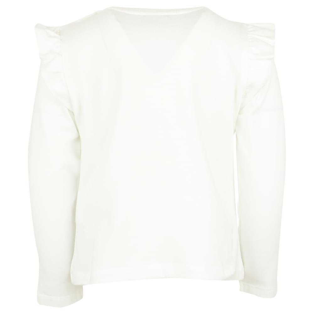 Ivory Long Sleeve Ruffle Baby T Shirt商品第3张图片规格展示