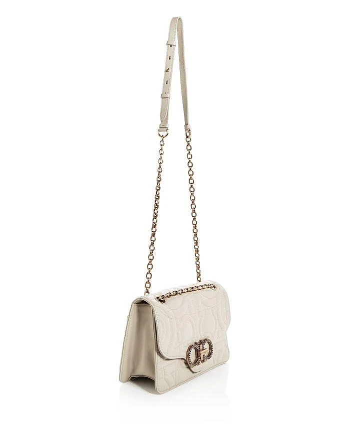 商品Salvatore Ferragamo|Large Gancio Quilting Shoulder Bag,价格¥13141,第4张图片详细描述