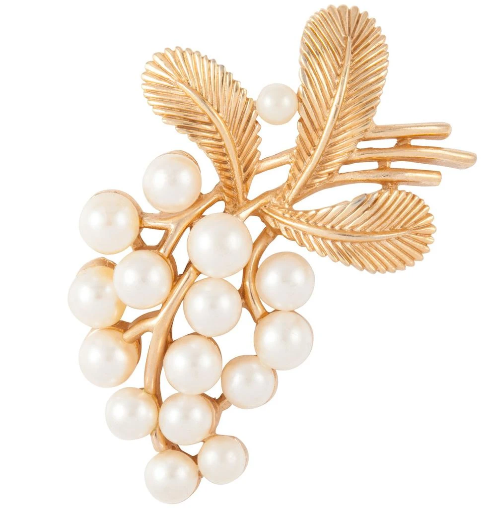 商品Susan Caplan Vintage|1960s vintage trifari faux pearl brooch,价格¥4020,第2张图片详细描述