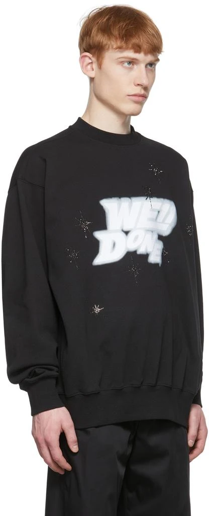 商品We11done|Black Cotton Sweatshirt,价格¥1696,第2张图片详细描述