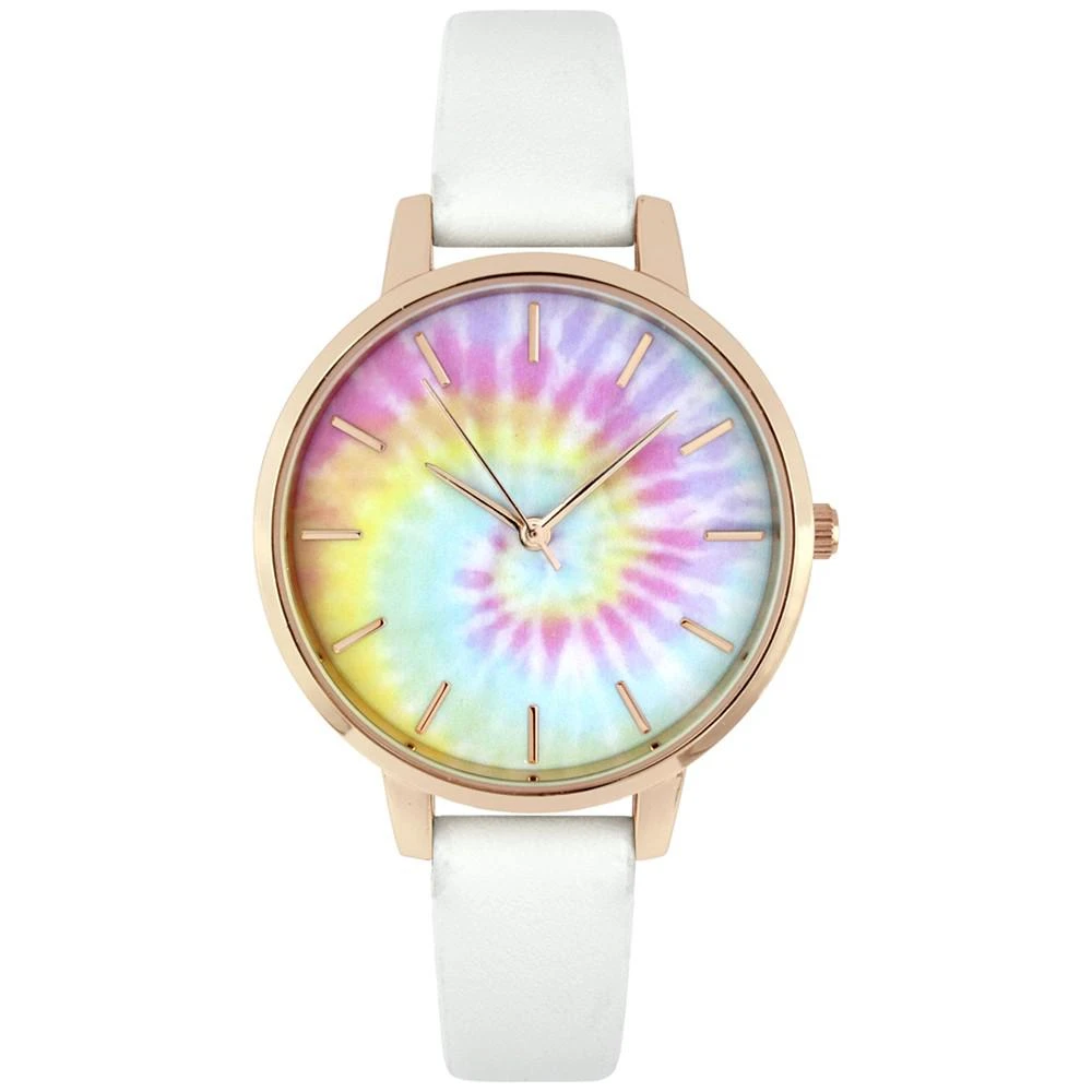 商品INC International|INC International Concepts Women's White Strap Watch 38mm, Created for Macy's,价格¥148,第1张图片