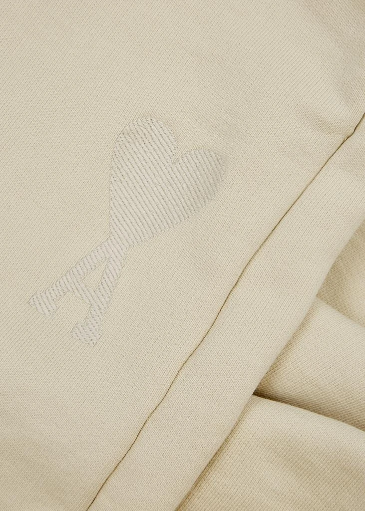 商品AMI|Cream logo-embroidered cotton sweatpants,价格¥1182,第5张图片详细描述