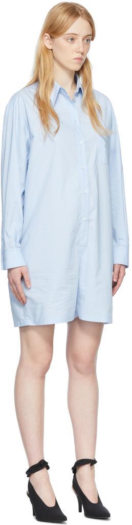 商品MAISON MARGIELA|Blue Cotton Jumpsuit,价格¥1122,第4张图片详细描述
