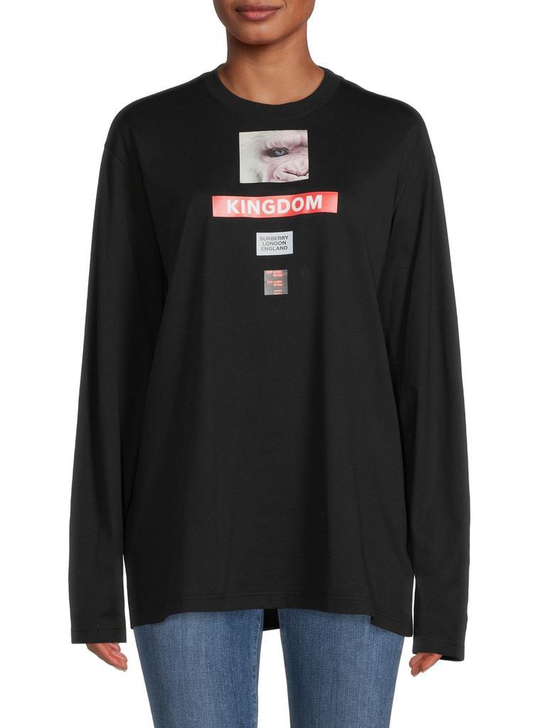 商品Burberry|Long Sleeve Graphic Tee,价格¥1839,第1张图片