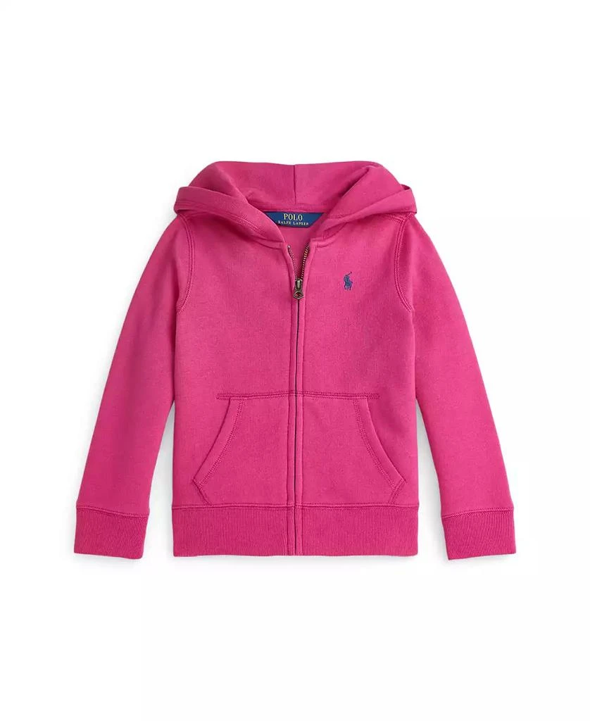 商品Ralph Lauren|Toddler And Little Girls Fleece Full Zip Hoodie,价格¥337,第1张图片