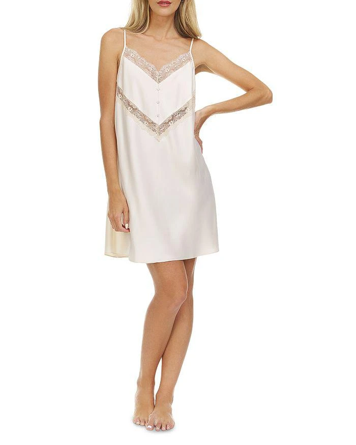 商品Flora Nikrooz|Desirae Charmeuse Chemise,价格¥282,第3张图片详细描述