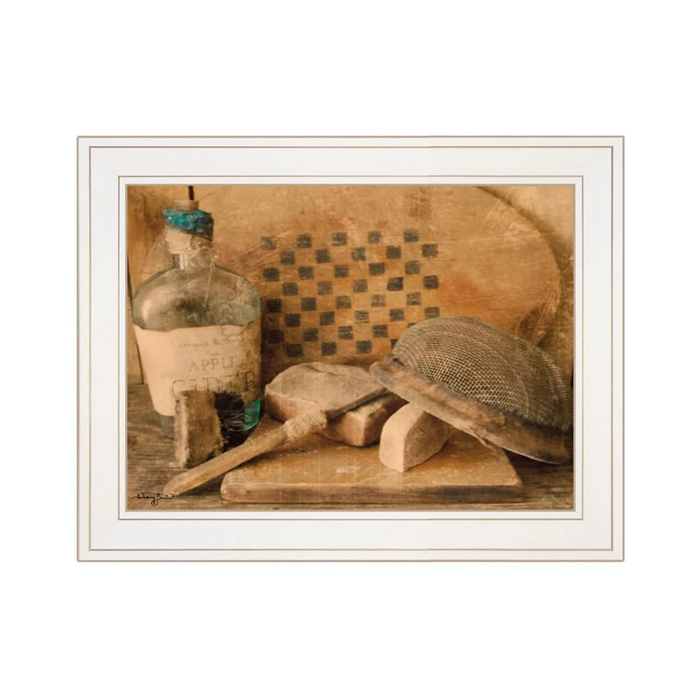 商品Trendy Décor 4U|Vintage-Like Apple Cider by Anthony Smith, Ready to hang Framed Print, White Frame, 19" x 15",价格¥627,第1张图片