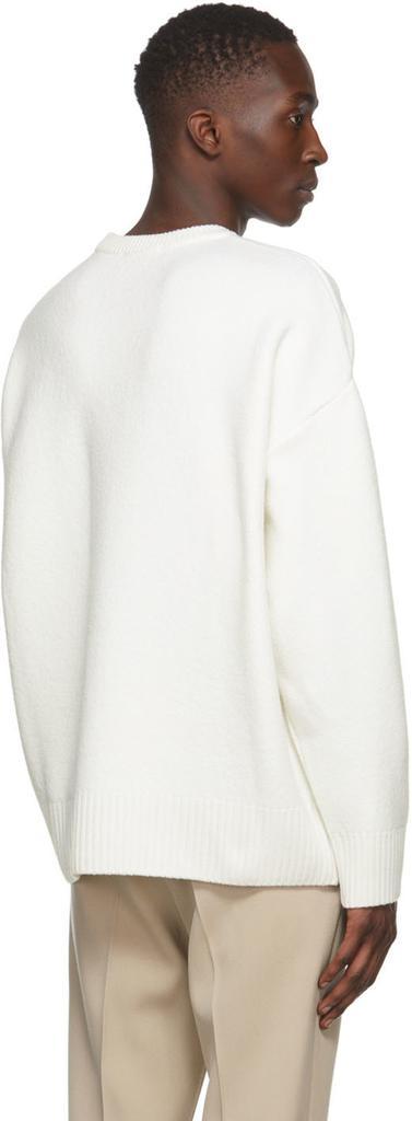 商品AMI|White Ami de Cœur Crewneck Sweater,价格¥2447,第5张图片详细描述