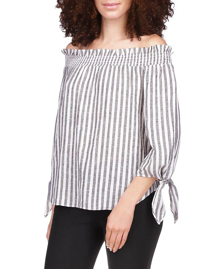 商品Michael Kors|Striped Off-the-Shoulder Top,价格¥220,第1张图片