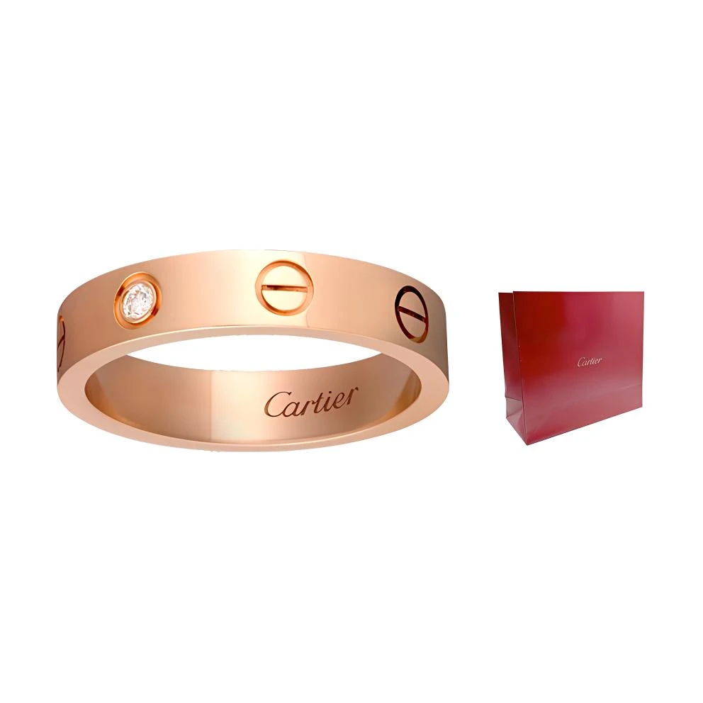商品[国内直发] Cartier|CARTIER卡地亚 Love情侣对戒 K金 戒指 男女同款情侣款 玫瑰金,价格¥17256,第1张图片