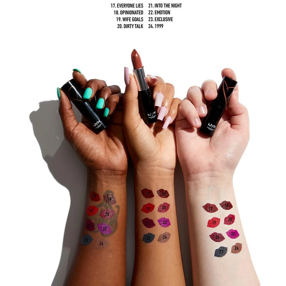 商品NYX Professional Makeup|Shout Loud Satin Lipstick,价格¥63,第4张图片详细描述