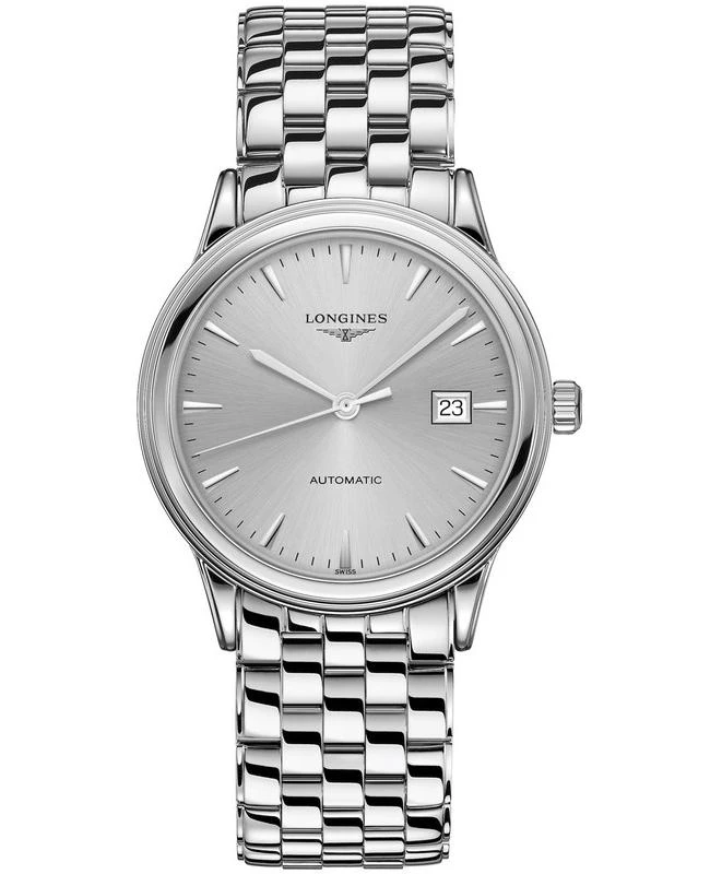 商品Longines|Longines Flagship Automatic Silver Dial Stainless Steel Unisex Watch L4.984.4.72.6,价格¥11423,第1张图片