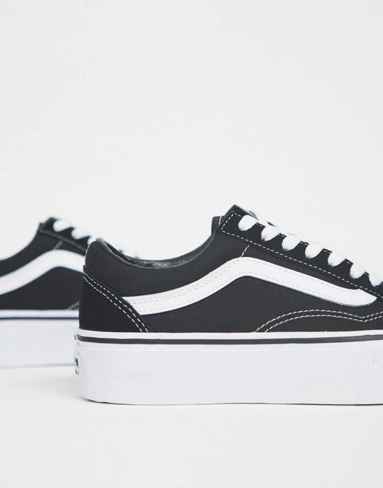 商品Vans|Vans Old Skool Platform trainers in black and white,价格¥753,第4张图片详细描述