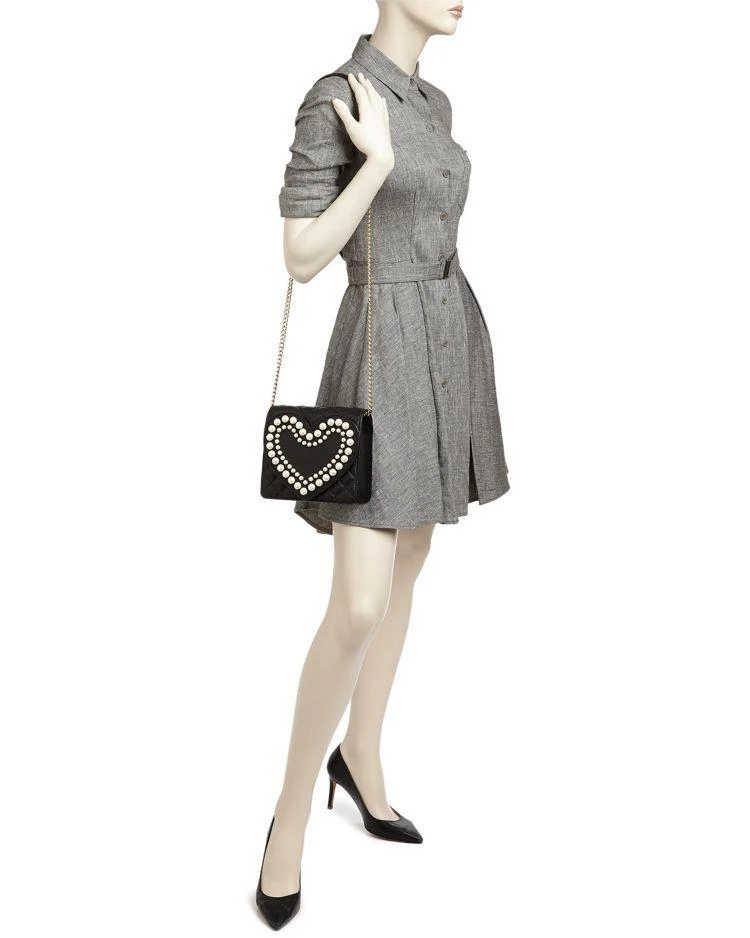 商品Boutique Moschino|Heart Faux-Pearl Shoulder Bag 淡水珍珠心形单肩包,价格¥2047,第2张图片详细描述