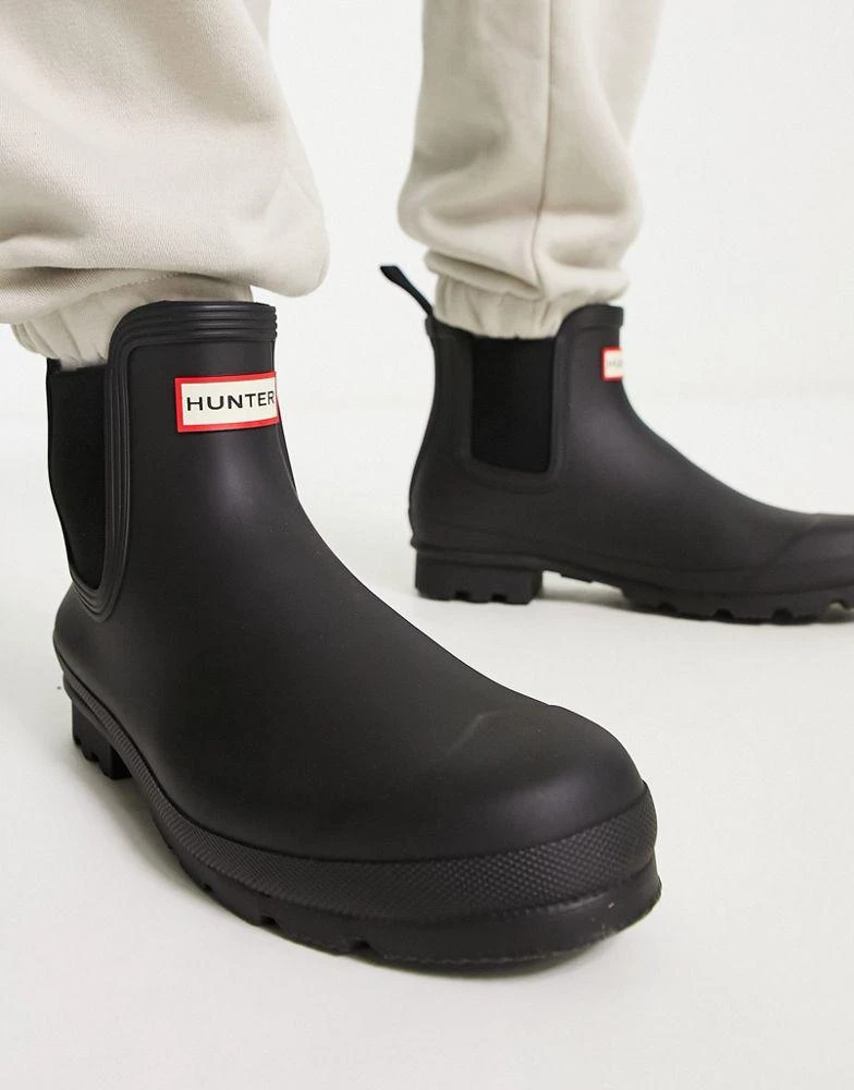 商品Hunter|Hunter original chelsea boots in black,价格¥1023,第2张图片详细描述