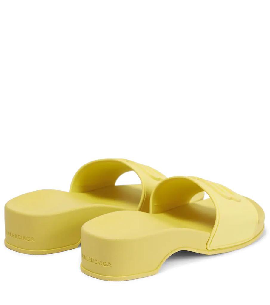商品Balenciaga|Logo rubber slides,价格¥2847,第5张图片详细描述