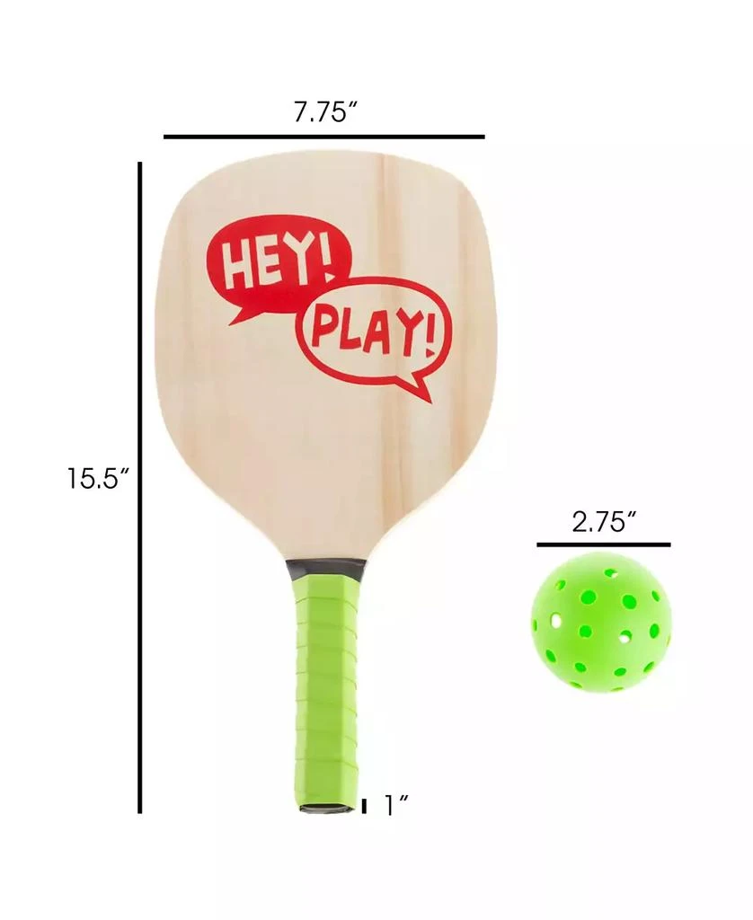 商品Trademark Global|Hey Play Paddle Ball Game Set - Pair Of Lightweight Beginner Rackets, Ball And Carrying Bag For Indoor Or Outdoor Play - Adults And Children,价格¥253,第2张图片详细描述