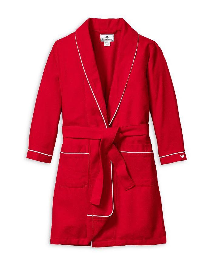 商品Petite Plume|Unisex Flannel Robe - Little Kid, Big Kid,价格¥427,第1张图片详细描述