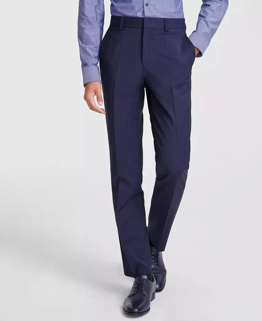 商品Hugo Boss|Men's Modern-Fit Solid Wool-Blend Suit Trousers - CLOSE OUT!,价格¥446,第1张图片