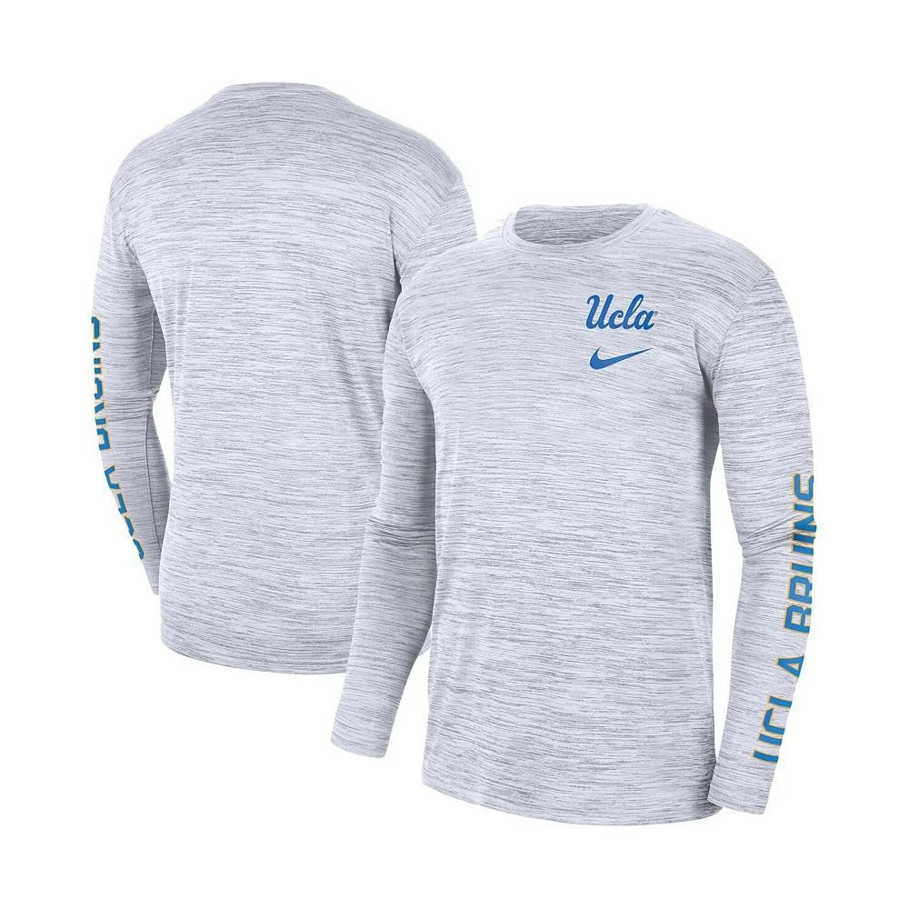 商品NIKE|Men's White UCLA Bruins Velocity Legend Team Performance Long Sleeve T-shirt,价格¥309,第1张图片