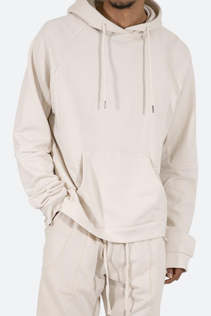 商品MNML|Geo Paneled Hoodie - Off White,价格¥404,第4张图片详细描述