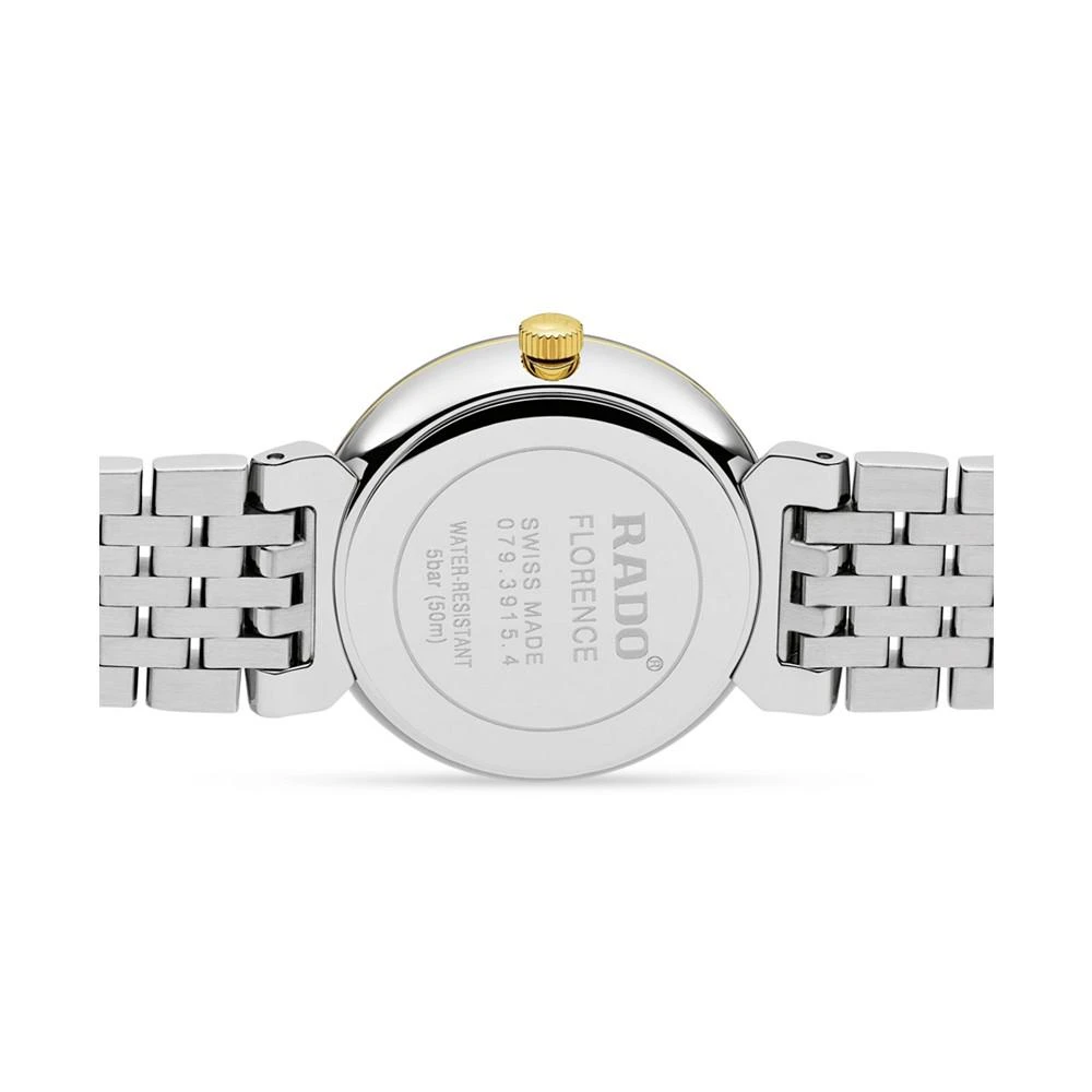 商品Rado|Florence Men's Gold-Tone Stainless Steel Bracelet Watch 30mm,价格¥7479,第2张图片详细描述