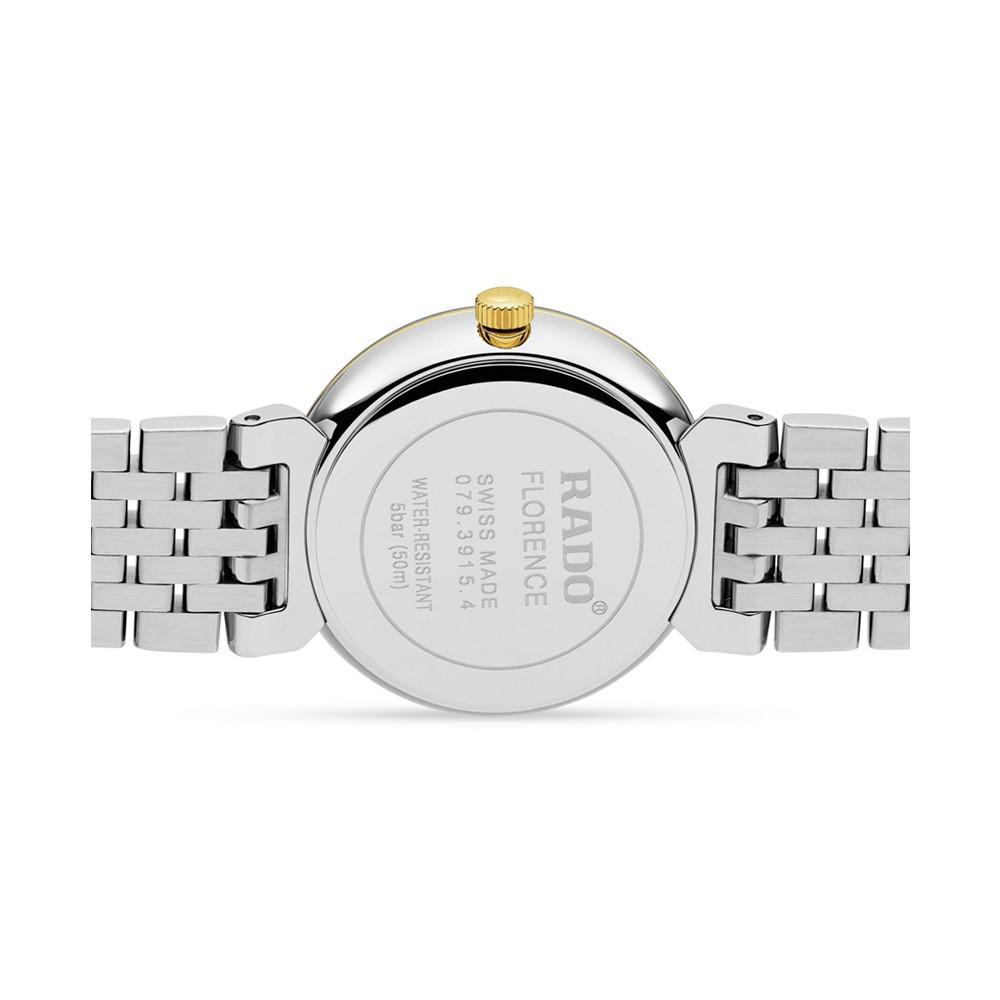 商品Rado|Florence Men's Gold-Tone Stainless Steel Bracelet Watch 30mm,价格¥6754,第4张图片详细描述