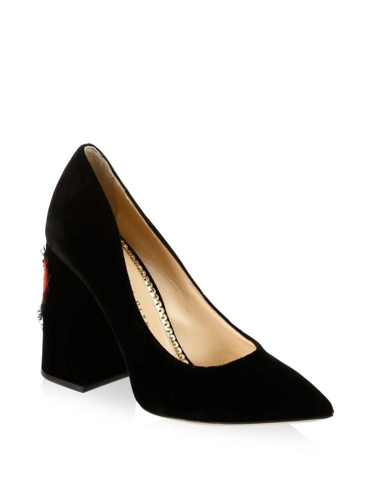 商品Charlotte Olympia|Amanda 丝绒高跟鞋,价格¥1996,第1张图片