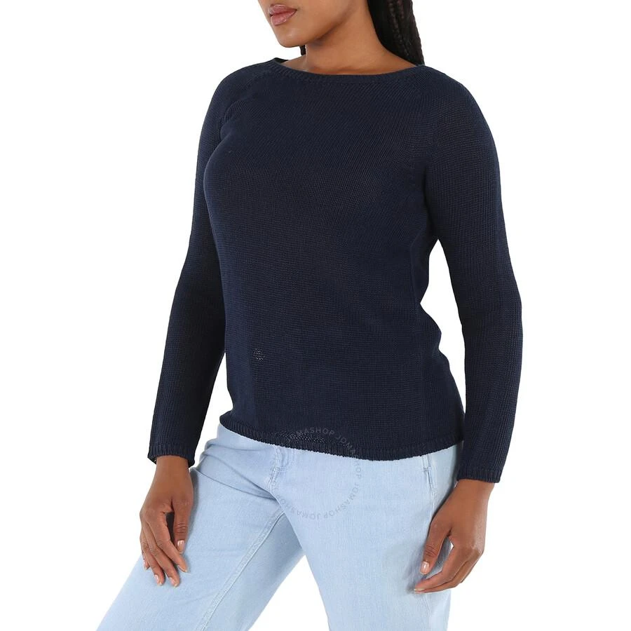 商品Max Mara|Ladies Navy Giolino Linen Boatneck Sweater,价格¥968,第3张图片详细描述