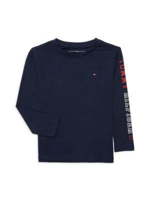 商品Tommy Hilfiger|Little Boy’s Iconic Logo Crewneck Tee,价格¥111,第1张图片