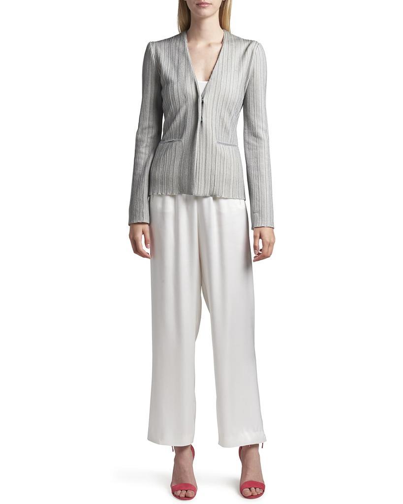 商品Giorgio Armani|Metallic Plisse Knit Jacket,价格¥15705,第5张图片详细描述