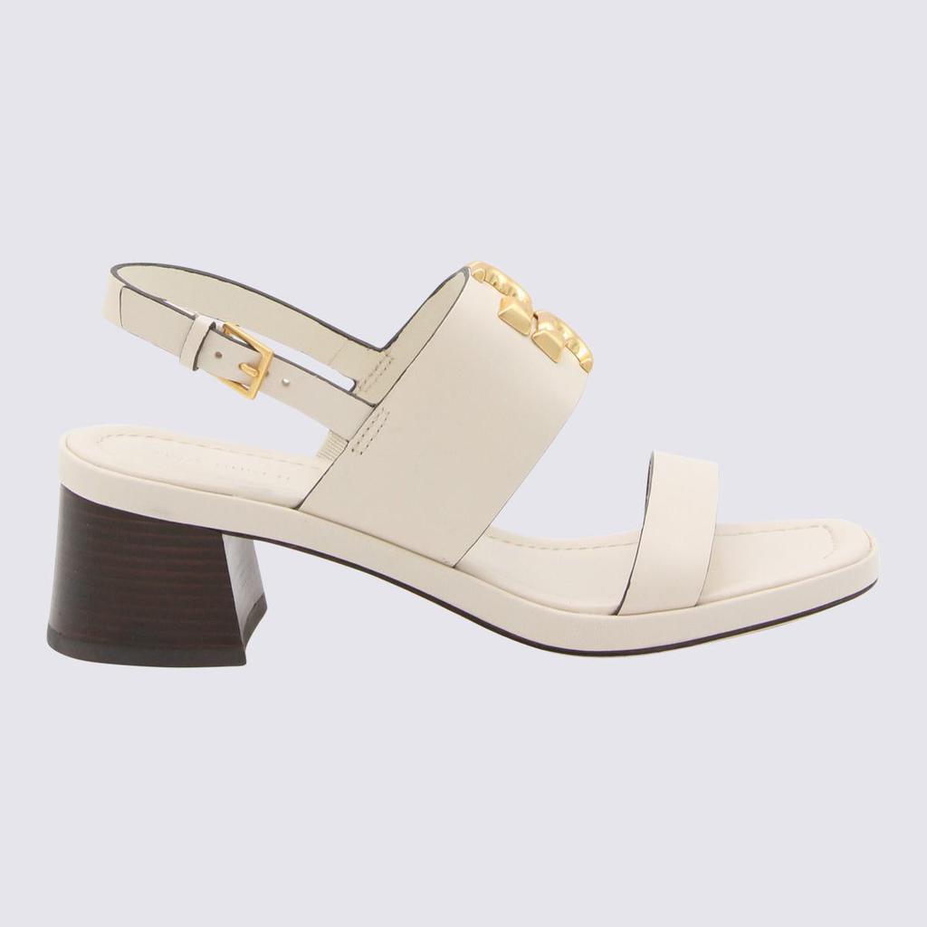 TORY BURCH IVORY LEATHER ELEANOR SANDALS商品第1张图片规格展示