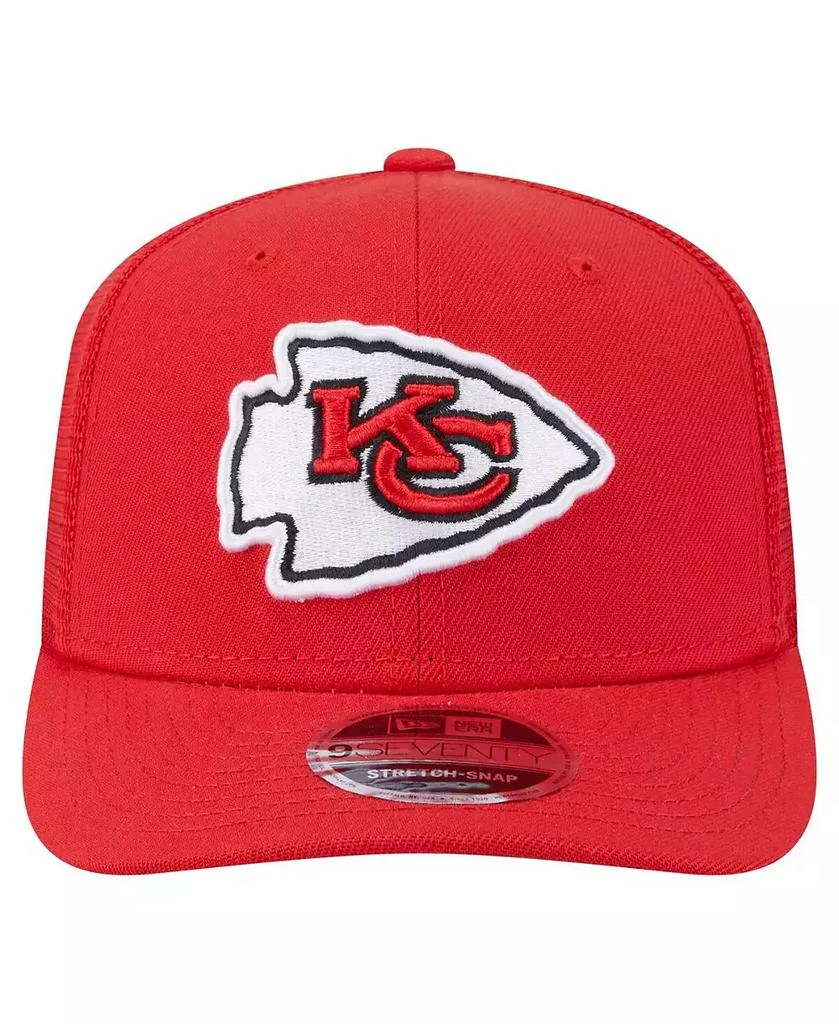 商品New Era|Men's Red Kansas City Chiefs Main Trucker 9SEVENTY Stretch Snap Hat,价格¥259,第4张图片详细描述