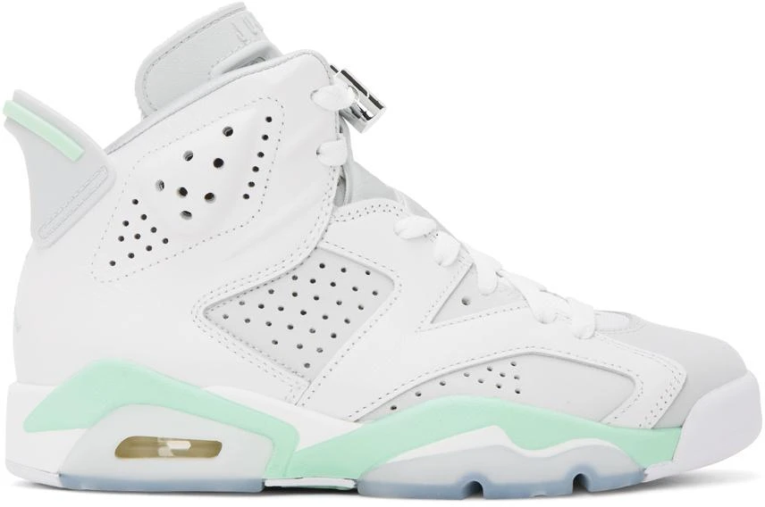 商品Jordan|Grey & White Air Jordan 6 Retro Sneakers,价格¥1032,第1张图片