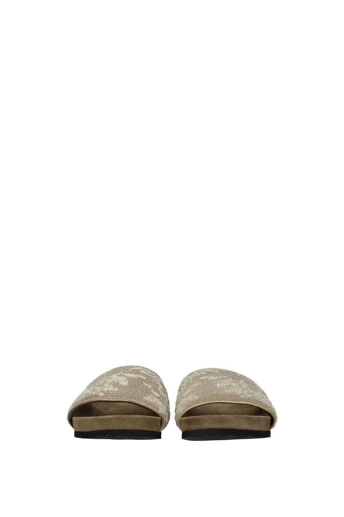 商品Brunello Cucinelli|Slippers and clogs Leather Beige,价格�¥3491,第3张图片详细描述
