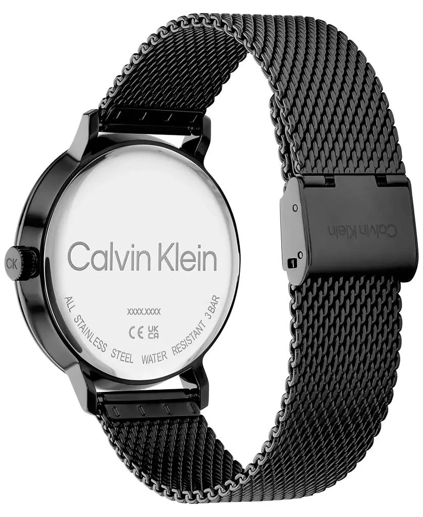 商品Calvin Klein|Black Stainless Steel Mesh Bracelet Watch 42mm,价格¥1121,第3张图片详细描述