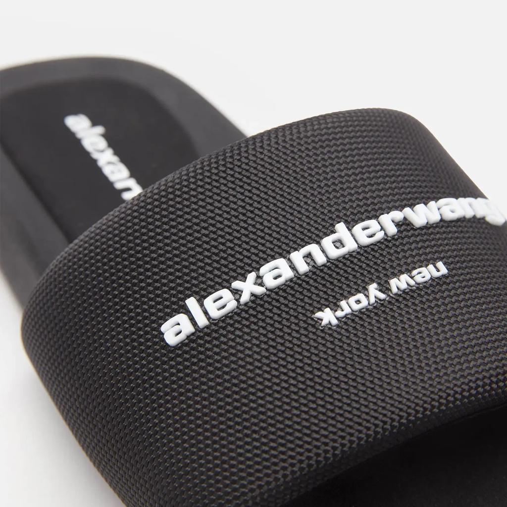 商品Alexander Wang|Alexander Wang Women's Nylon Pool Slide Sandals - Black,价格¥1951,第6张图片详细描述
