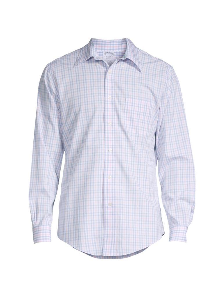 商品Brooks Brothers|Regent-Fit Supima Cotton Plaid Button-Down Shirt,价格¥185,第5张图片详细描述