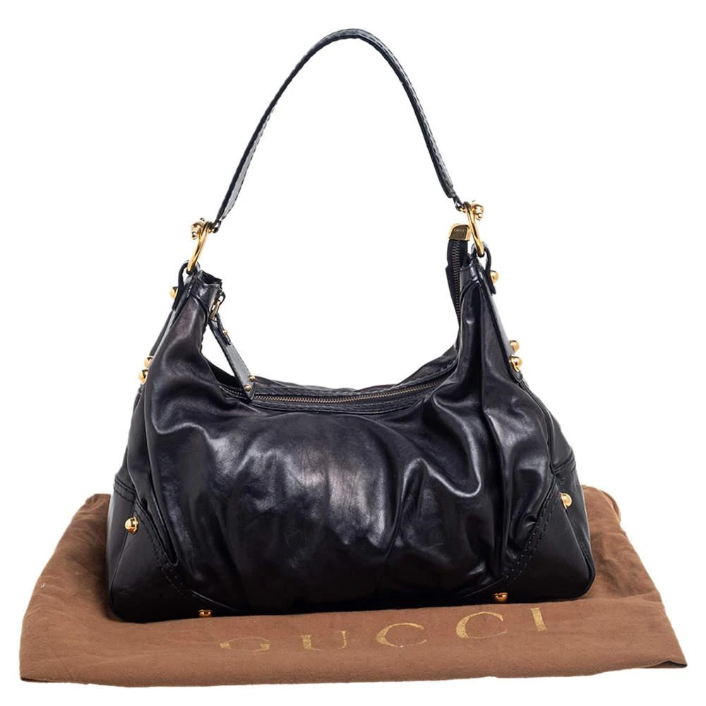 Gucci Black Leather Creole Hobo 商品