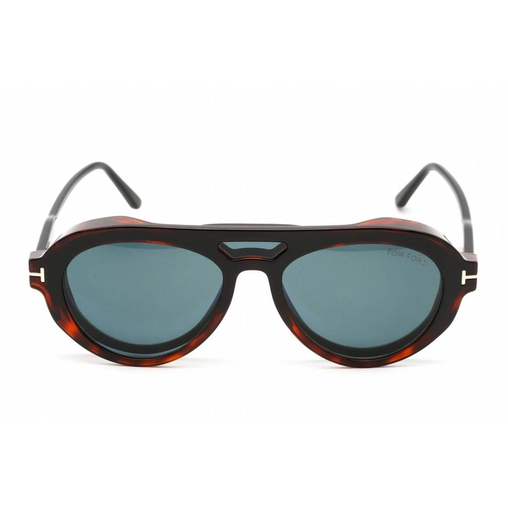 商品Tom Ford|Tom Ford Women's Eyeglasses - Shiny Black Plastic Aviator Shape Frame | FT5760-B 001,价格¥828,第2张图片详细描述