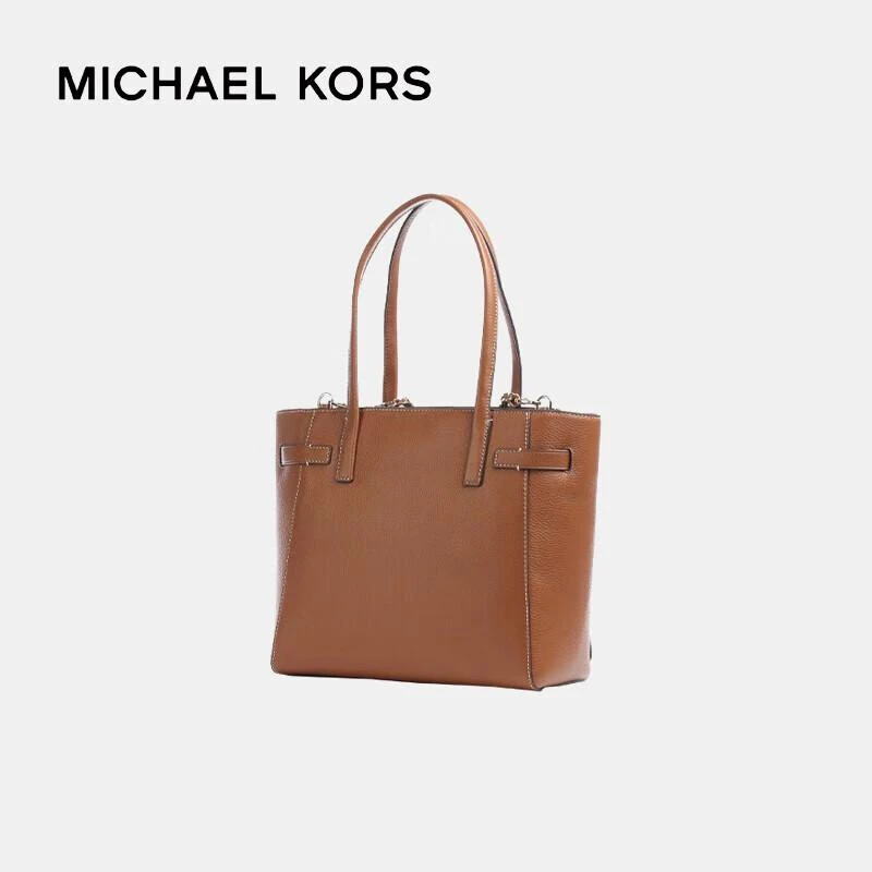 商品[国内直发] Michael Kors|MK 女包 迈克尔·科尔斯 MICHAEL KORS CARMEN系列女士荔枝纹托特手提包30S1GNMT3L LUGGAGE 棕色 常规,价格¥1970,第7张图片详细描述