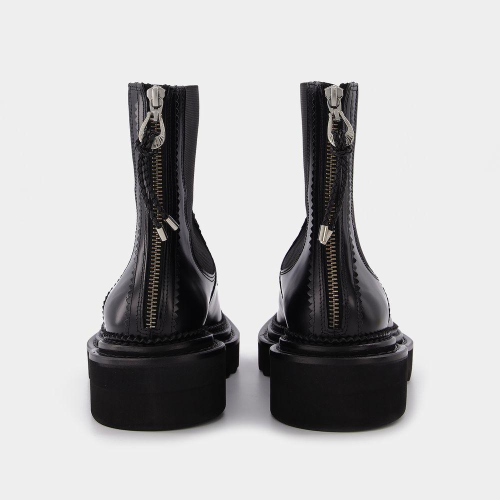 Black Leather Boots商品第3张图片规格展示