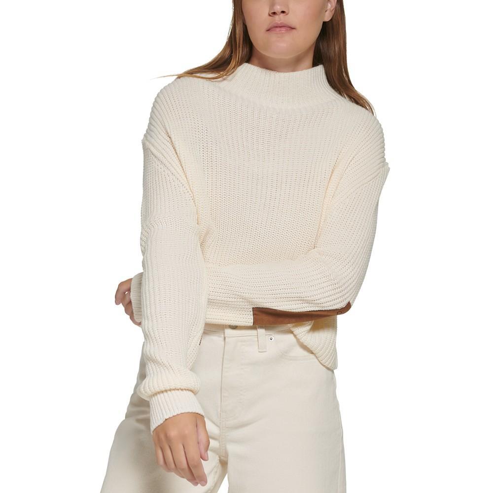商品Calvin Klein|Women's Patched Mock Neck Sweater,价格¥581,第1张图片
