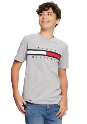 商品Tommy Hilfiger|Hilfiger Boys 8 20 Signature Short Sleeve T Shirt,价格¥187,第1张图片