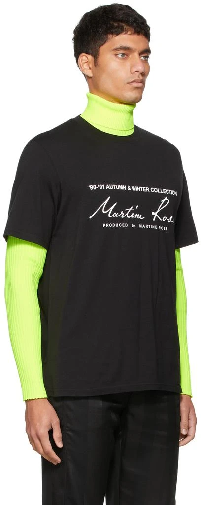 商品Martine Rose|Black Classic Logo T-Shirt,价格¥649,第2张图片详细描述