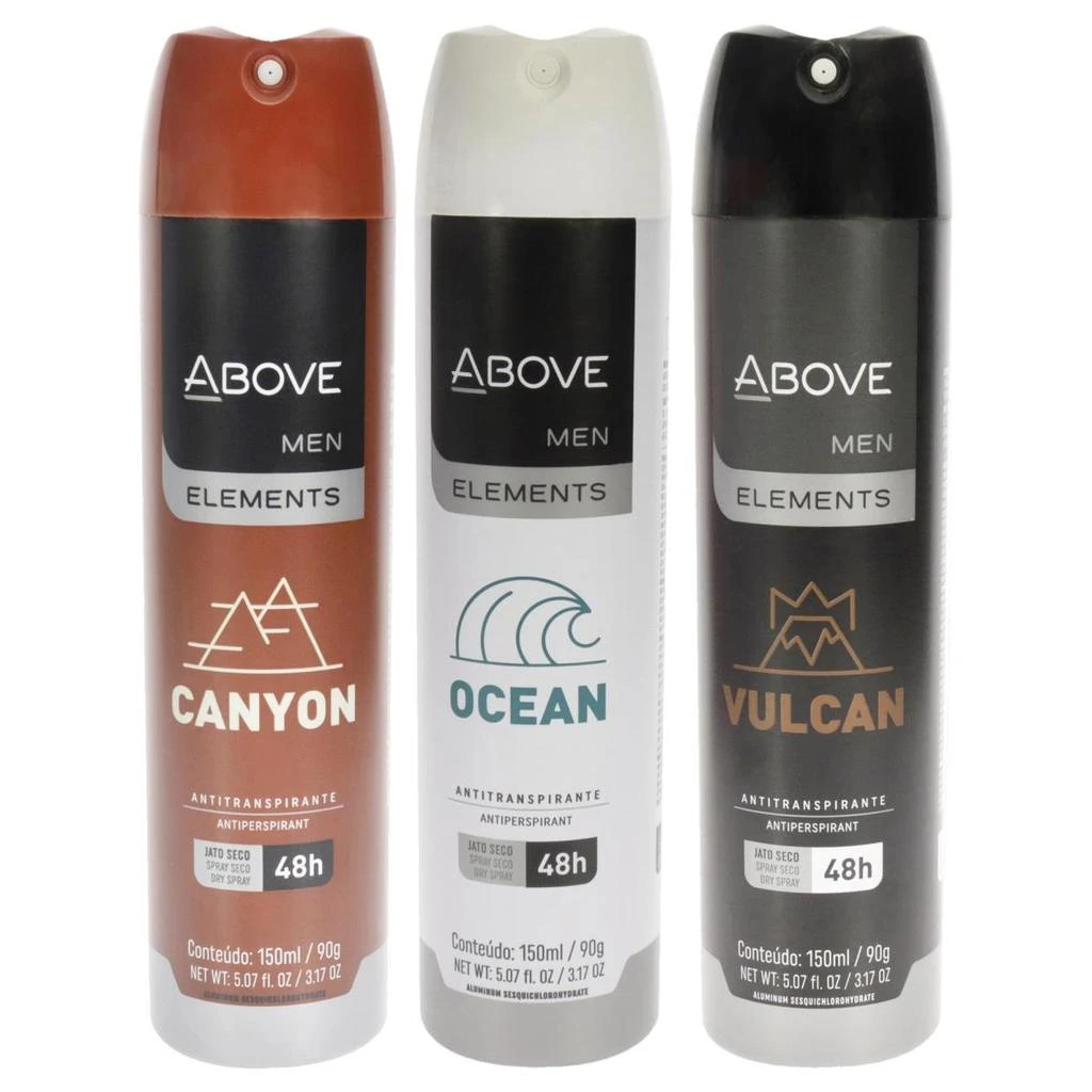 商品Above|3.17 oz 48 Hours Element Antiperspirant Deodorant for Men - Canyon - Pack of 3,价格¥184,第1张图片