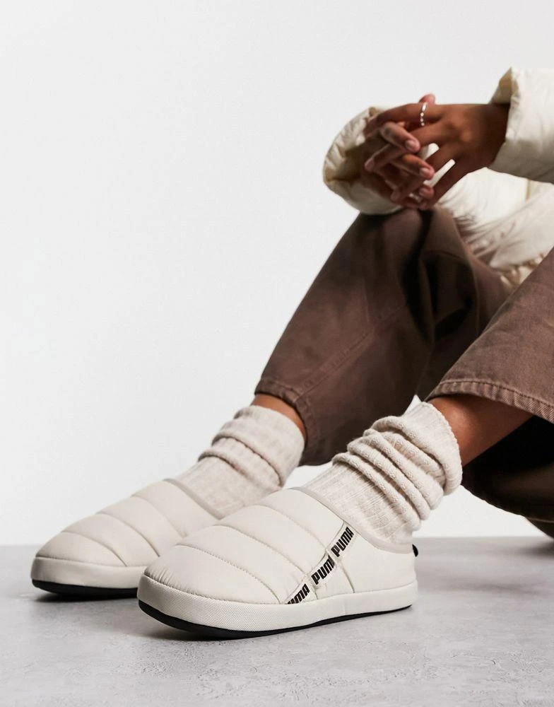 商品Puma|Puma Scuff slippers in beige,价格¥341,第1张图片